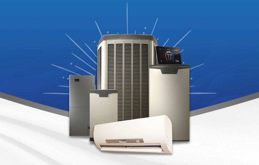 A group of new AC condenser units.